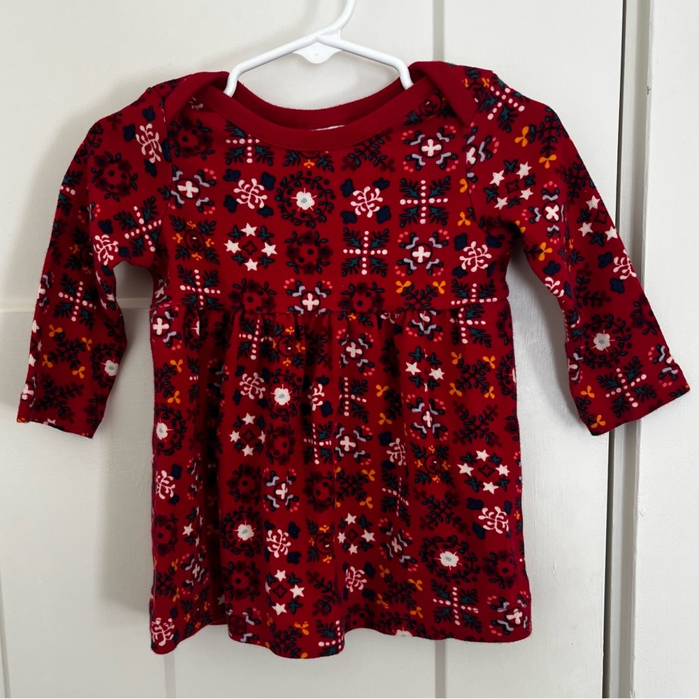 Hanna Andersson Long Sleeve Floral Pattern Dress